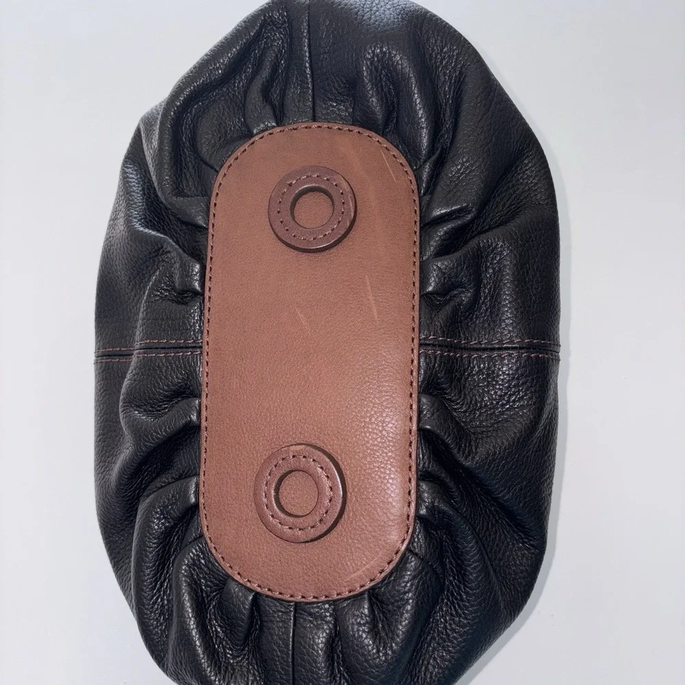 Brighton‎ London Groove Tatum Black Pebble Leather Hobo Shoulder Bag Classiccore